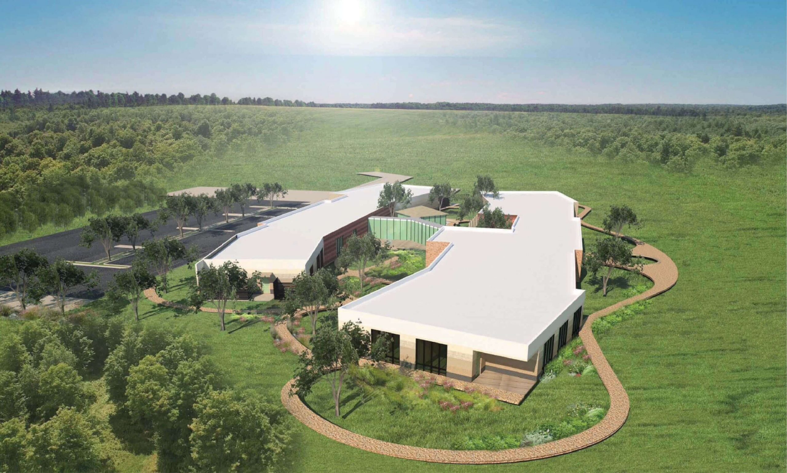 Artists impression of the new Anam Cara building and grounds