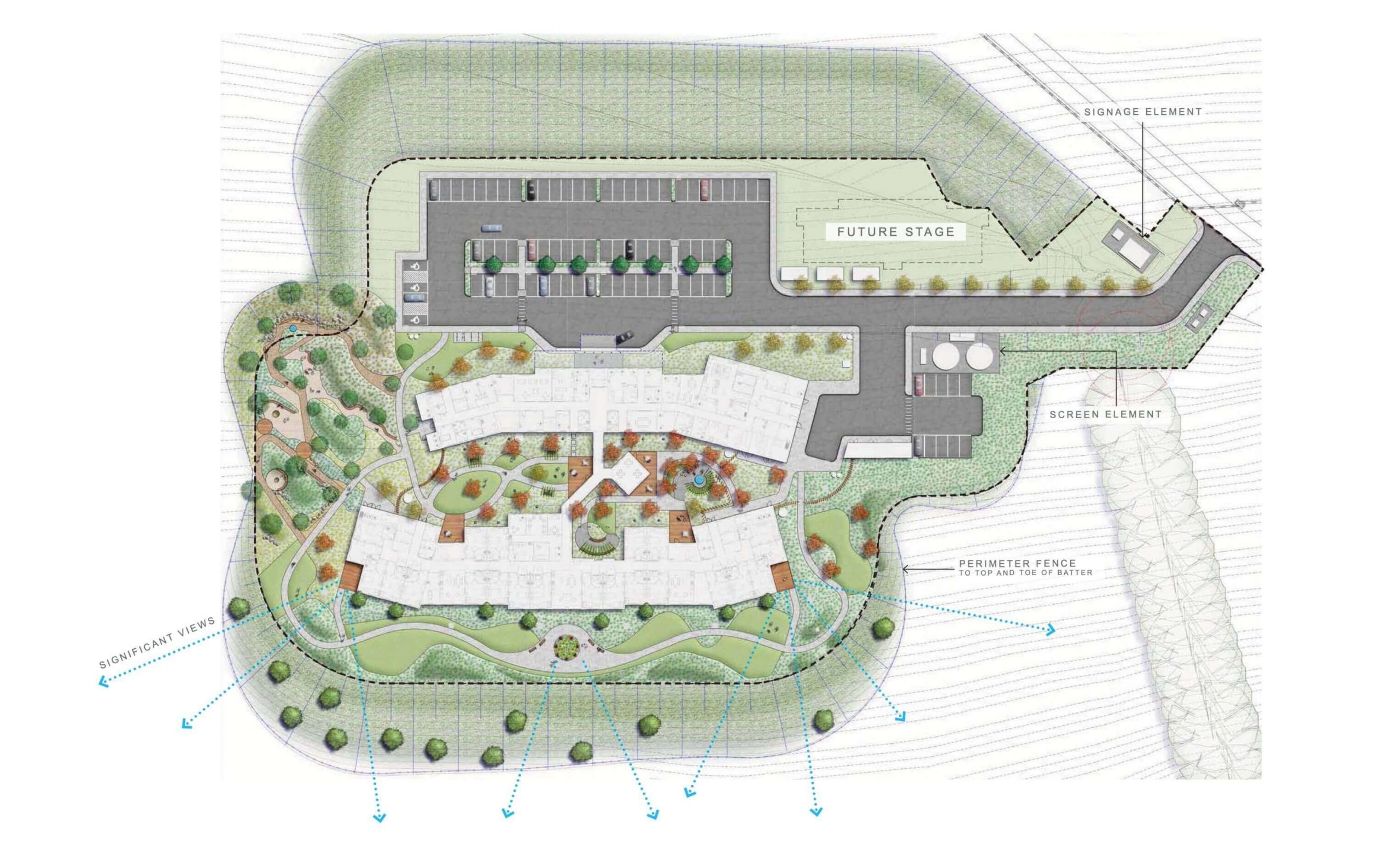 Artist's impression of the new Anam Cara property overview plans