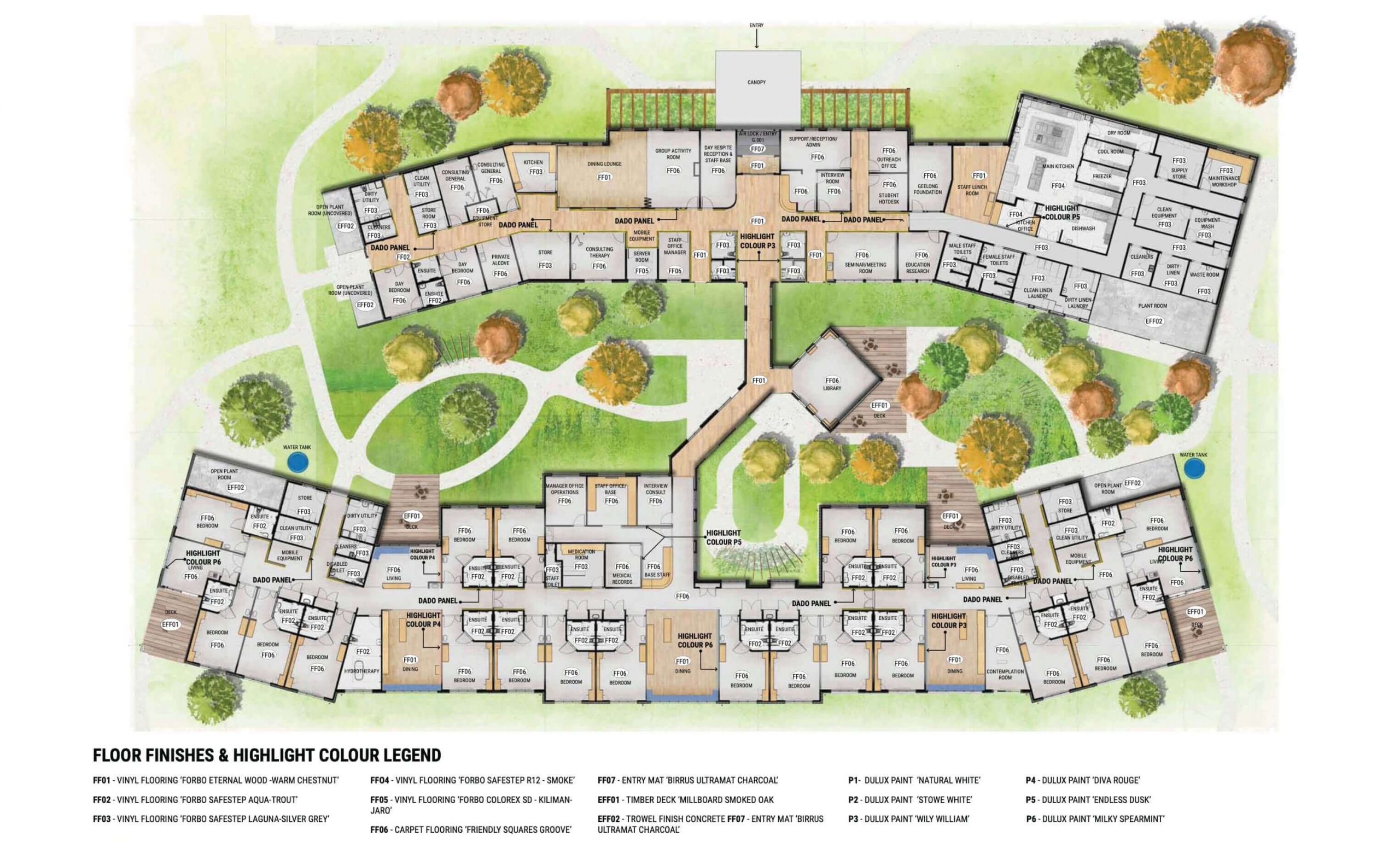 Artist impression of the new Anam Cara overview plans